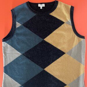 Akris Punto Argyle Sweater Vest
